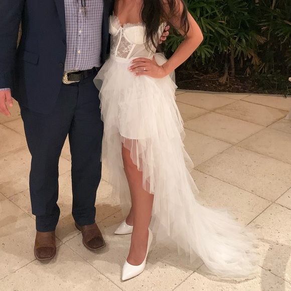 For Love And Lemons | Dresses | For Love And Lemons X Revolve Bustier Gown White | Poshmark